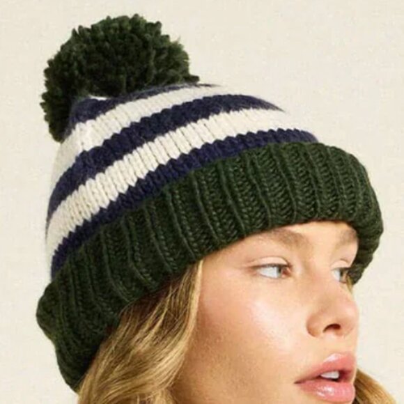 Beanie ~ Blue Stripe